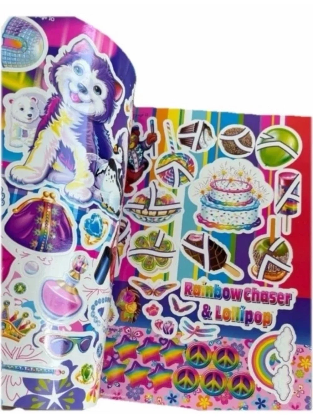 Lisa Frank Giant Sticker Activity Book - Rainbow Pink Cover